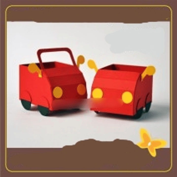 Arquivo de Corte Caixa Forminha Carrinho  1