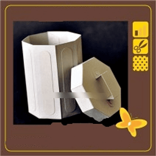 Arquivo de Corte Caixinha Lata de Lixo 3D