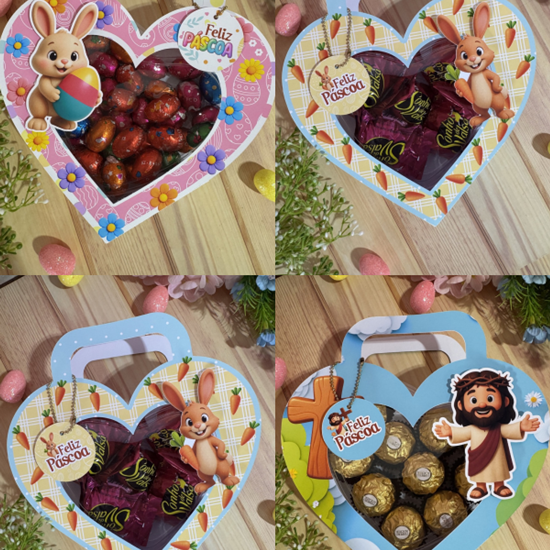 Arquivo Páscoa Cinta Coração de Acetato  1