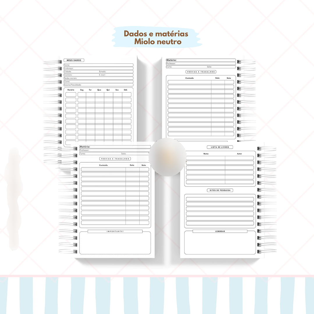 Arquivo Combo Cadernos + Bônus  3