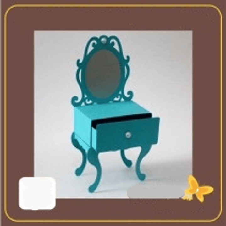 Arquivo de Corte Penteadeira Princesa 1