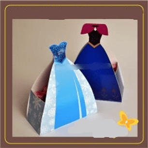 Arquivo de Corte Caixa Vestido Frozem 