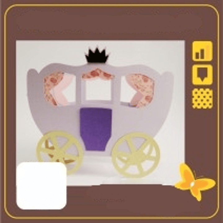 Arquivo de Corte Caixa Carruagem Princesa 1