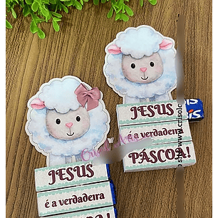 Arquivo Páscoa Cristã Card Bis Ovelhinha 