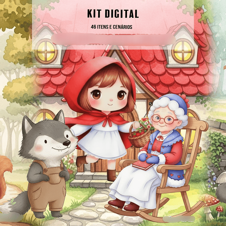 Kit Digital Chapeuzinho Vermelho  1