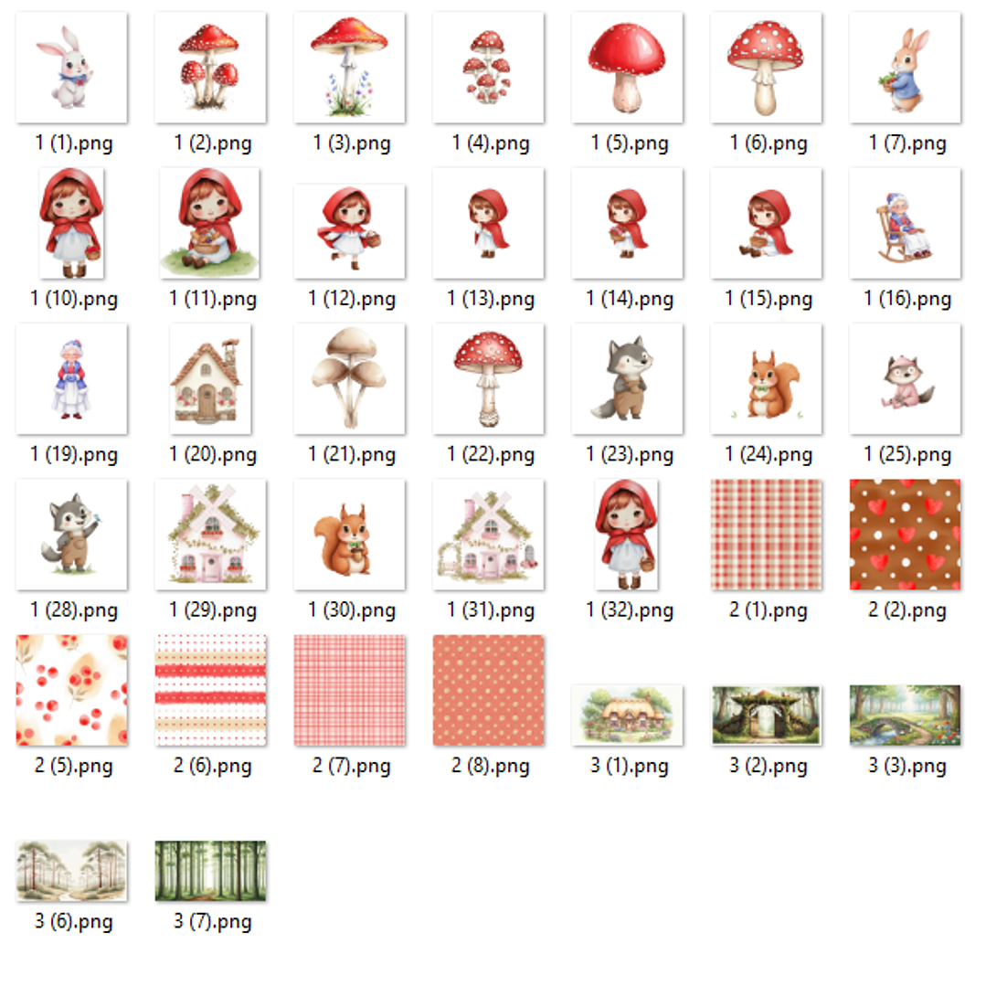 Kit Digital Chapeuzinho Vermelho  2