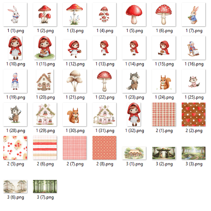 Kit Digital Chapeuzinho Vermelho  2