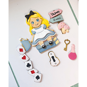 Arquivo Topo de Bolo Alice no País das Maravilhas 