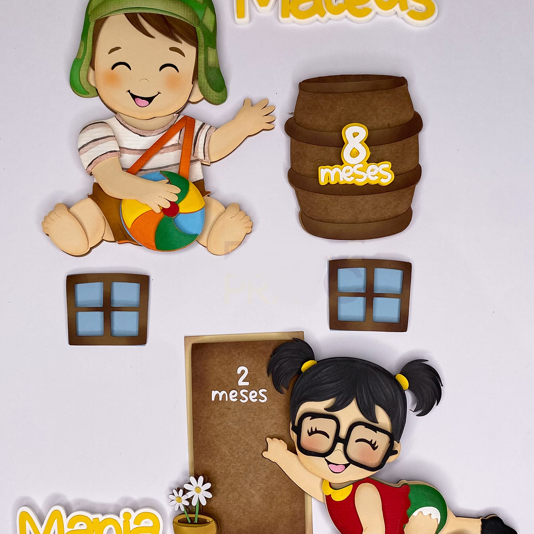 Arquivo Topo de Bolo Chaves e Chiquinha  1