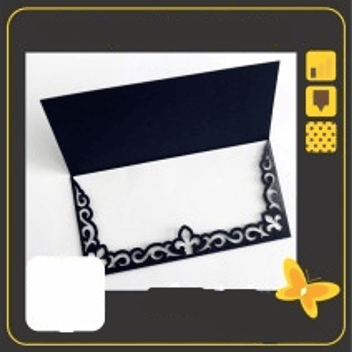 Arquivo de Corte Evelope Flor de Lis 1