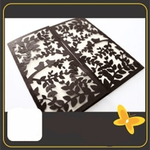 Arquivo de Corte Envelope Floral Birds