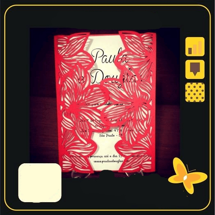 Arquivo de Corte Evelope Floral  1