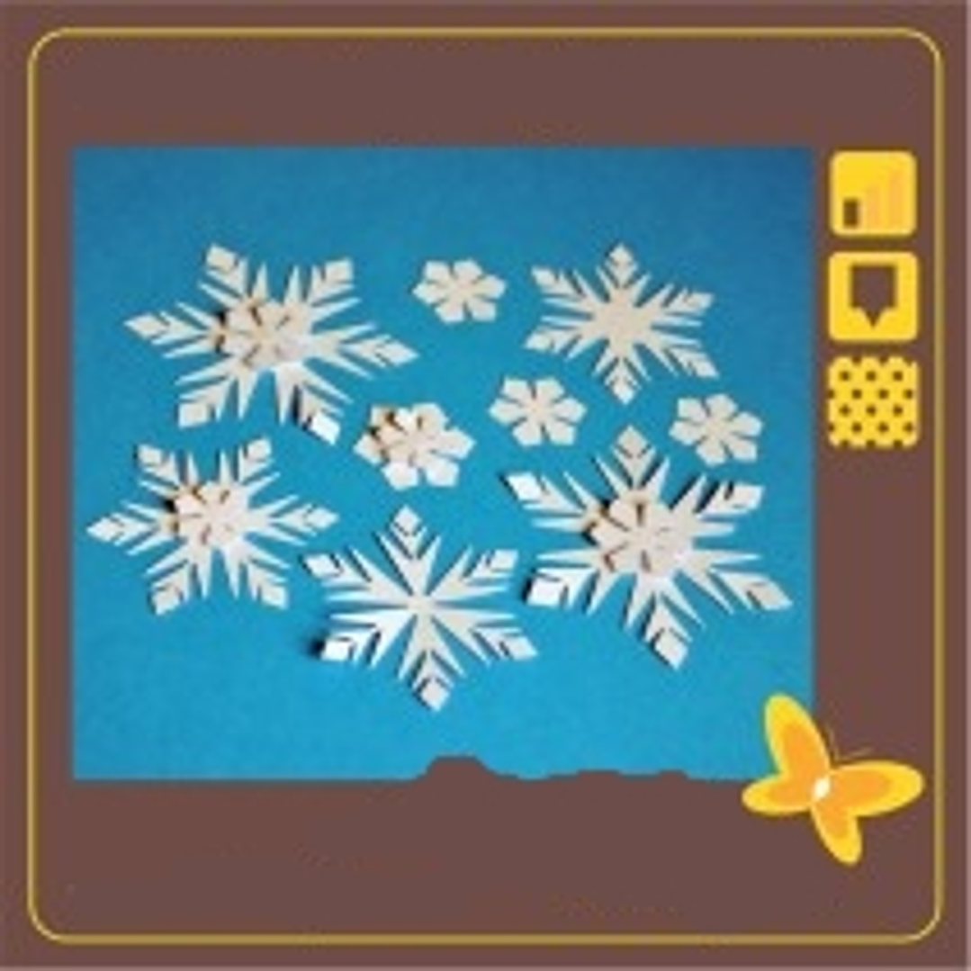 Arquivo de Corte Flocos de Neve 1