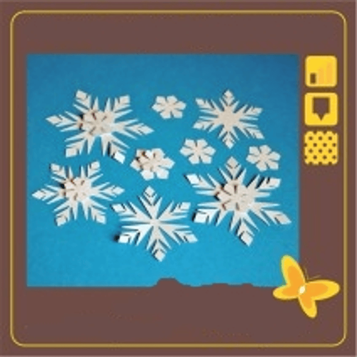 Arquivo de Corte Flocos de Neve 1