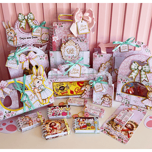 Arquivo Coleção Páscoa Rosa Coelhinho e Cristão