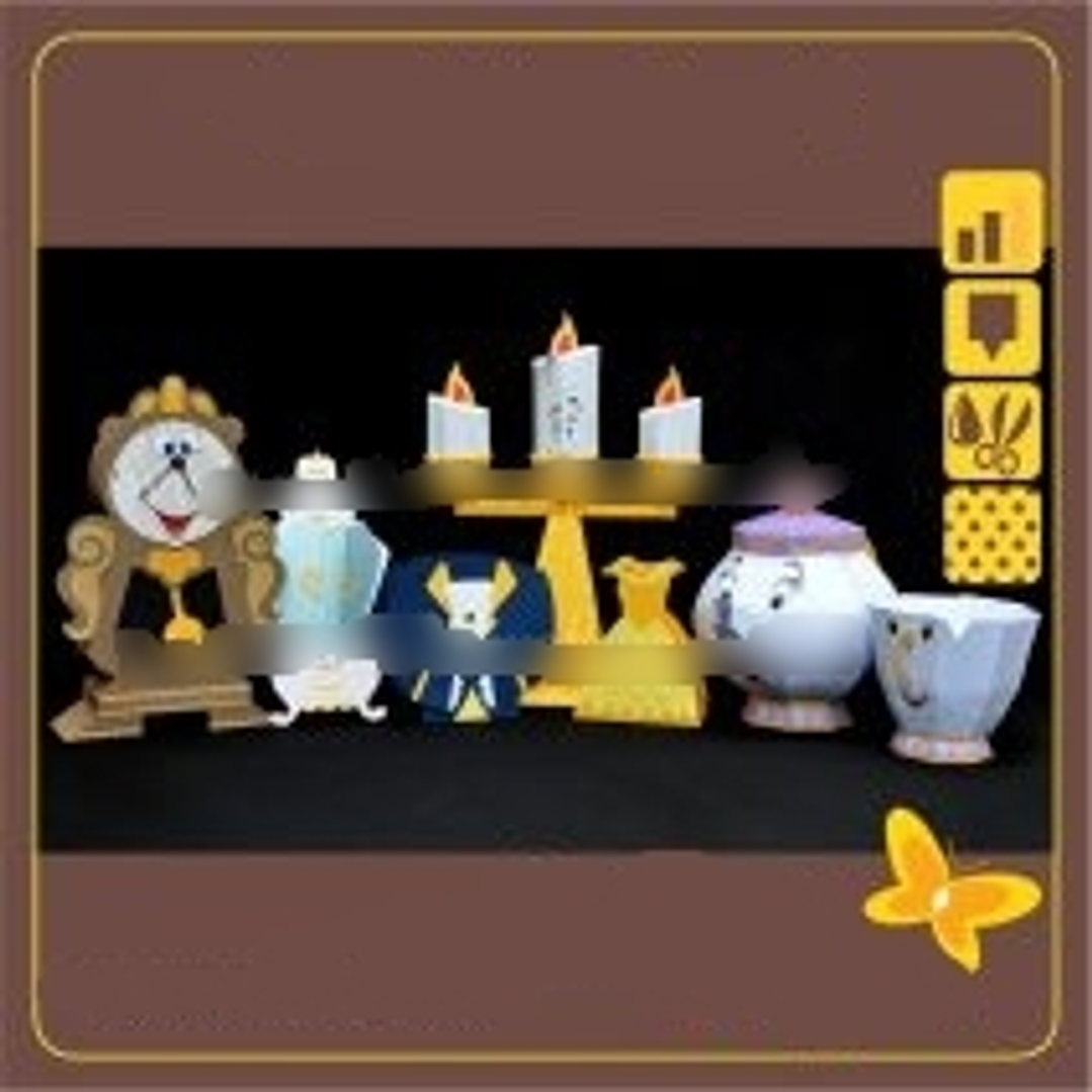 Arquivo de Corte A Bela e a Fera Personagens  1