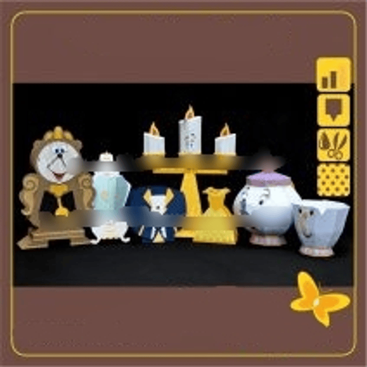 Arquivo de Corte A Bela e a Fera Personagens  1