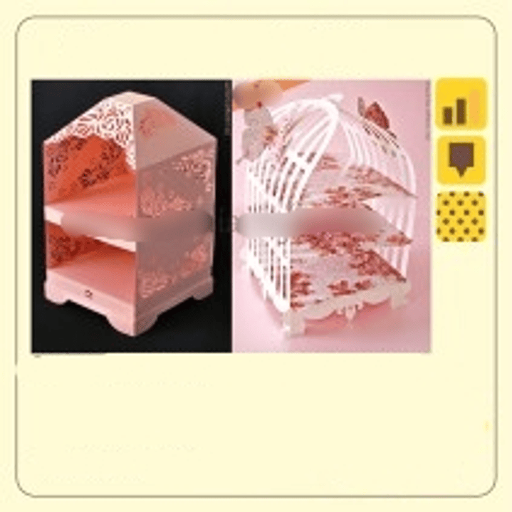 Arquivo de Corte Gaiola Caixinha Floral  1