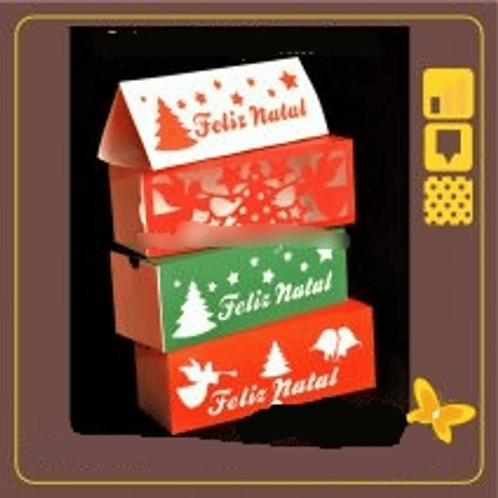 Arquivo de Corte Caixinhas de Natal  1