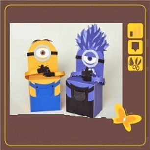 Arquivo de Corte Porta Tubete Minions