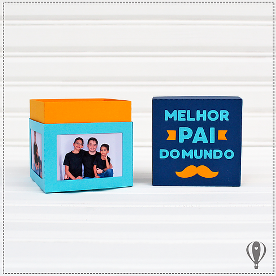 Arquivo de Corte Caixa Foto Pai 1