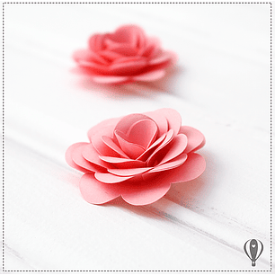 Arquivo de Corte Rosa Dobrada 