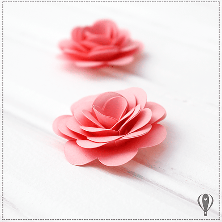 Arquivo de Corte Rosa Dobrada  1