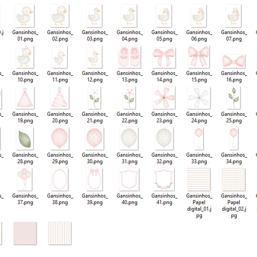 Kit Digital Gansinhos  2