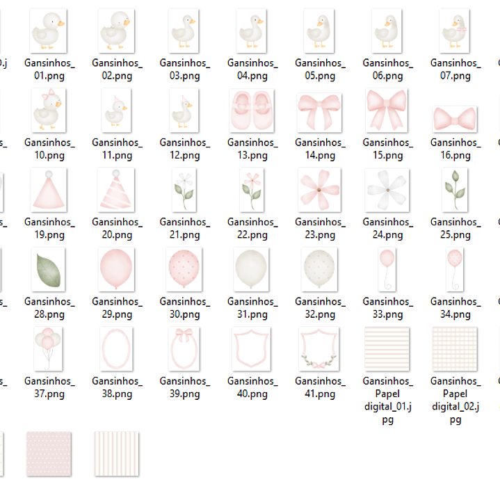 Kit Digital Gansinhos  2