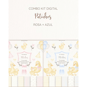 Kit Digital Patinhos 