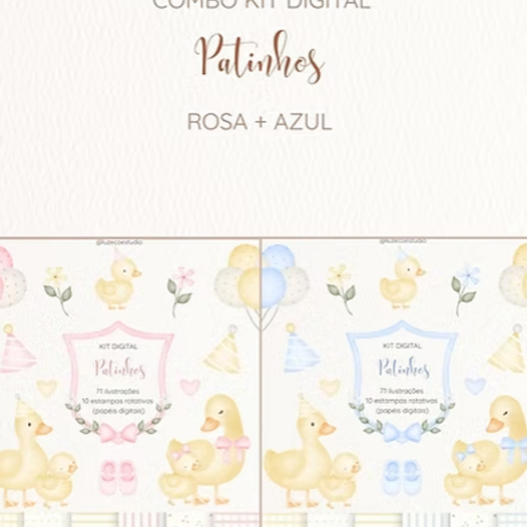 Kit Digital Patinhos  1