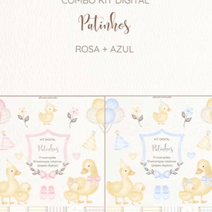 Kit Digital Patinhos  1