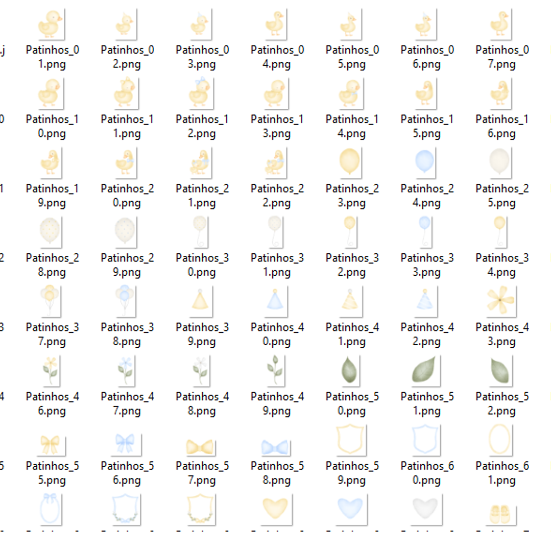 Kit Digital Patinhos  3