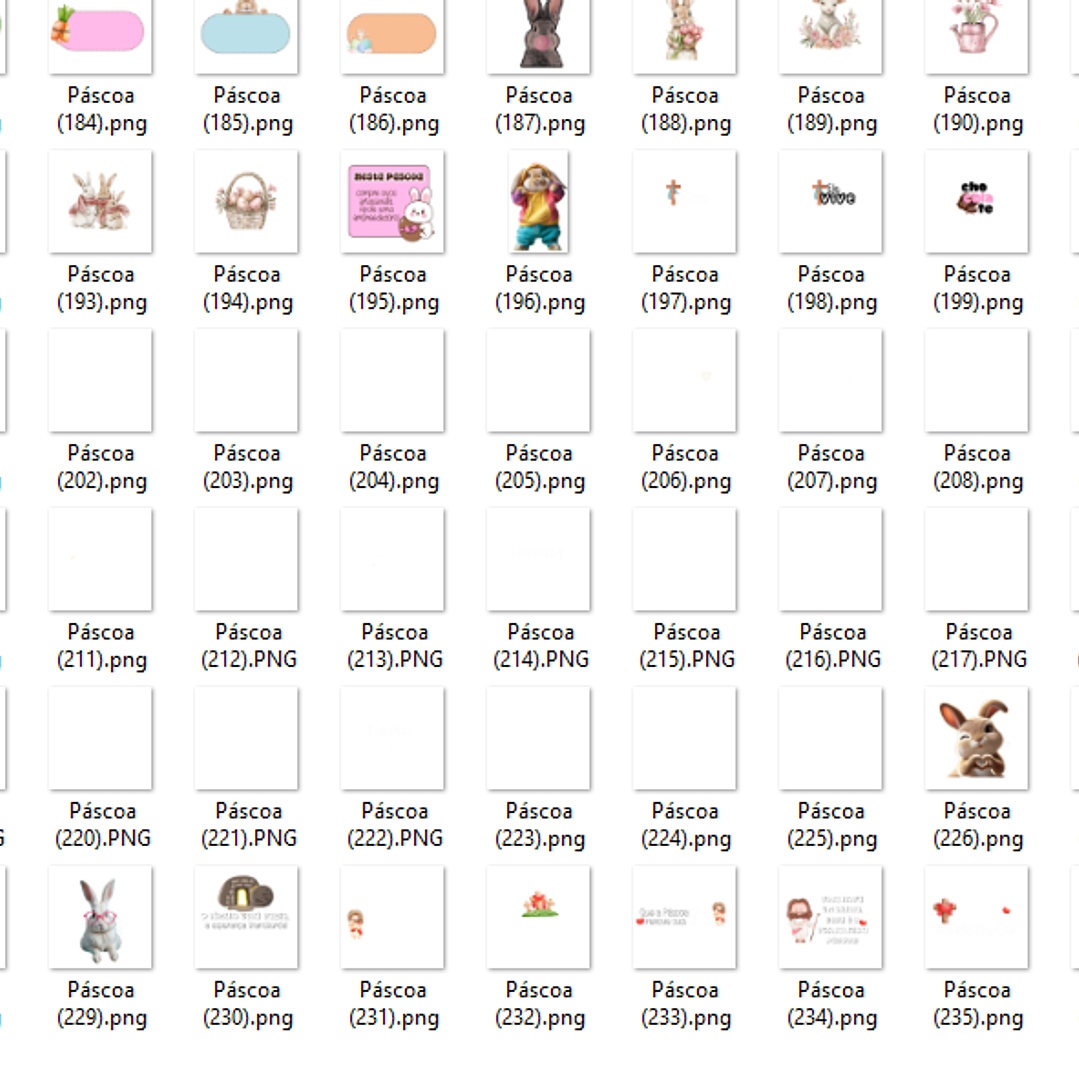 Kit Digital Páscoa Pack de Figurinhas para Story  3