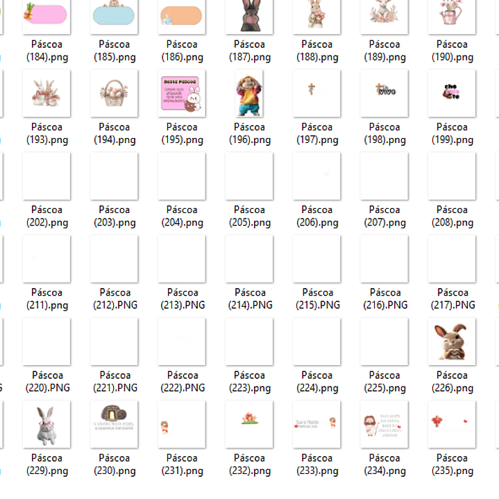 Kit Digital Páscoa Pack de Figurinhas para Story  3