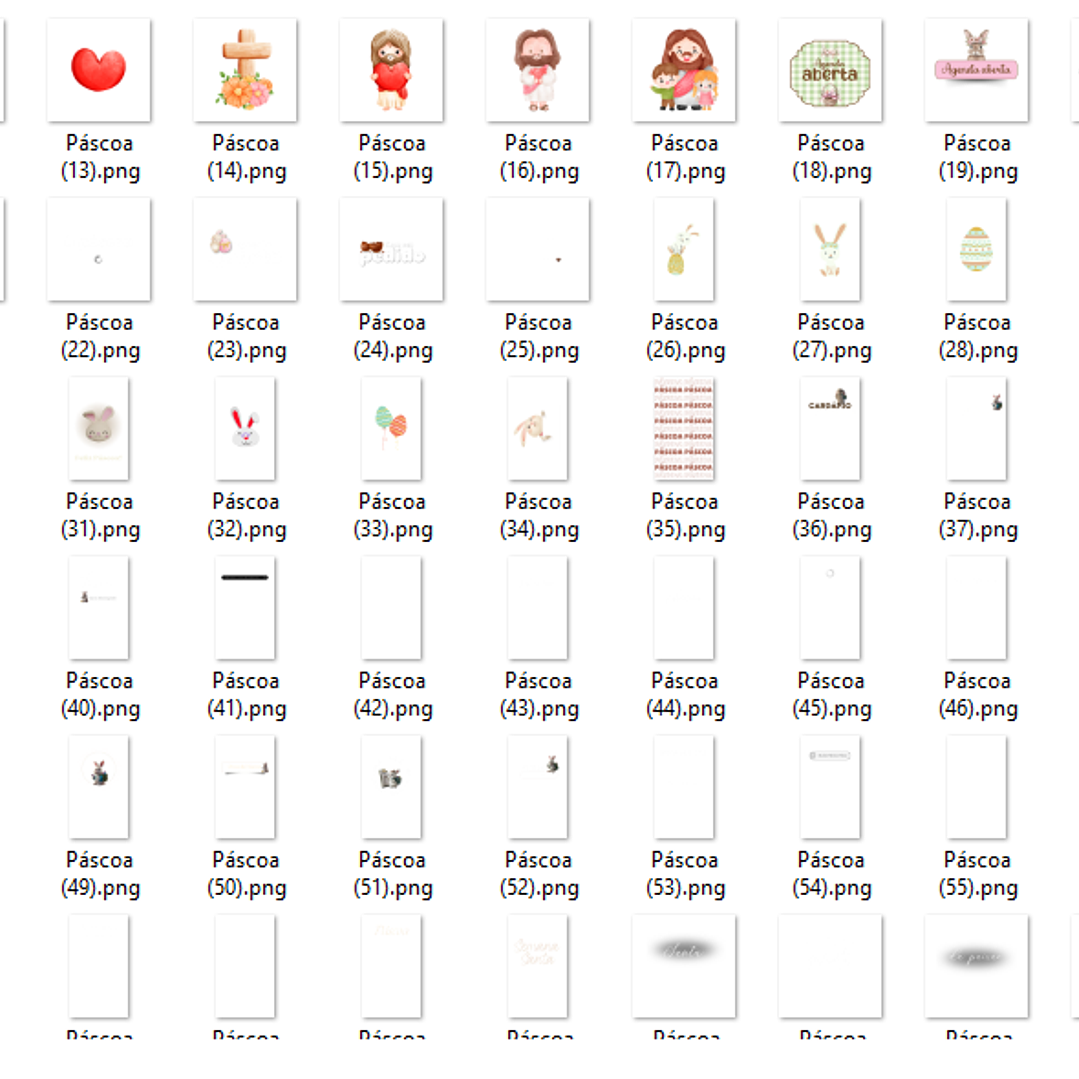 Kit Digital Páscoa Pack de Figurinhas para Story  4