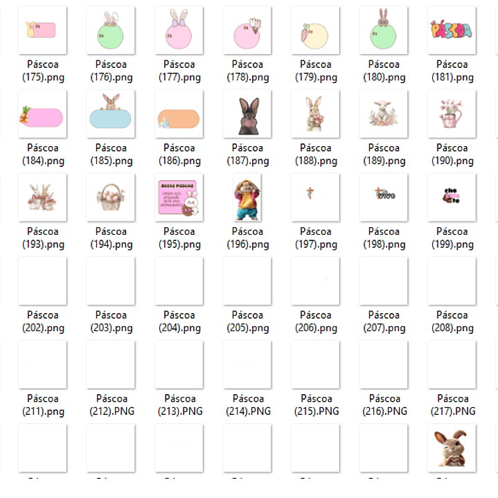 Kit Digital Páscoa Pack de Figurinhas para Story  5