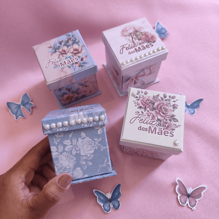 Arquivo Caixinha Cartonada Coleção Amor de Mãe 12