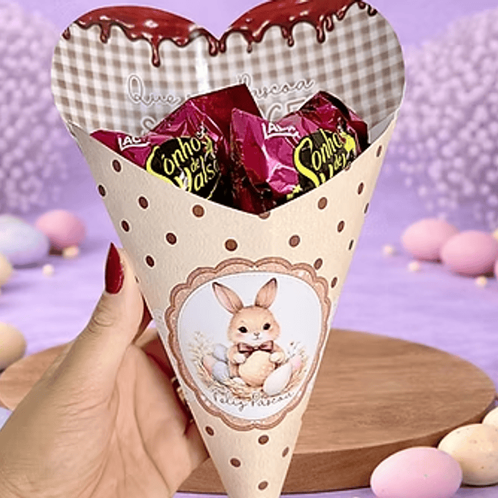 Arquivo Páscoa Combo Buquê Cone  1