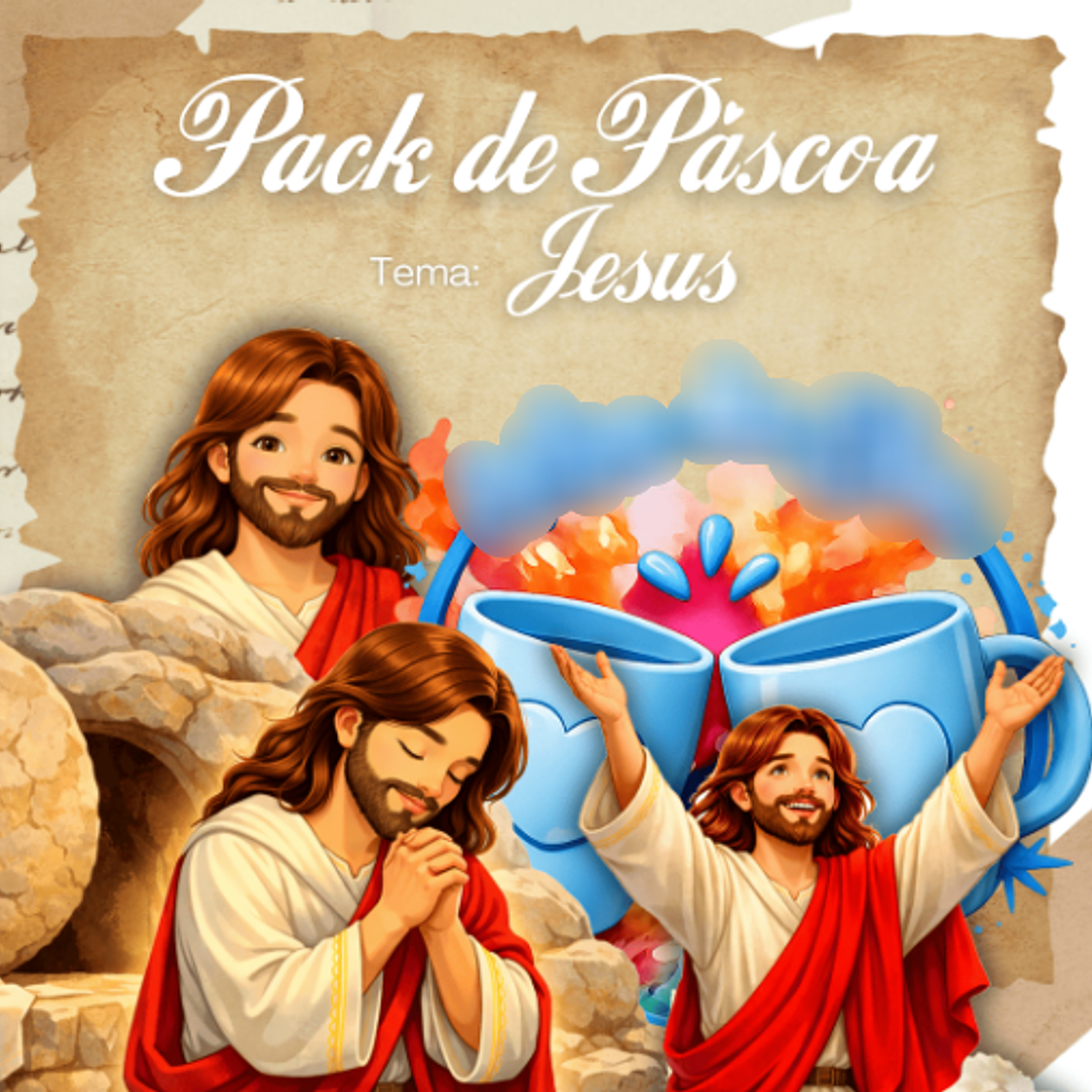 Arquivo Páscoa Cristã Pack Canecas  1