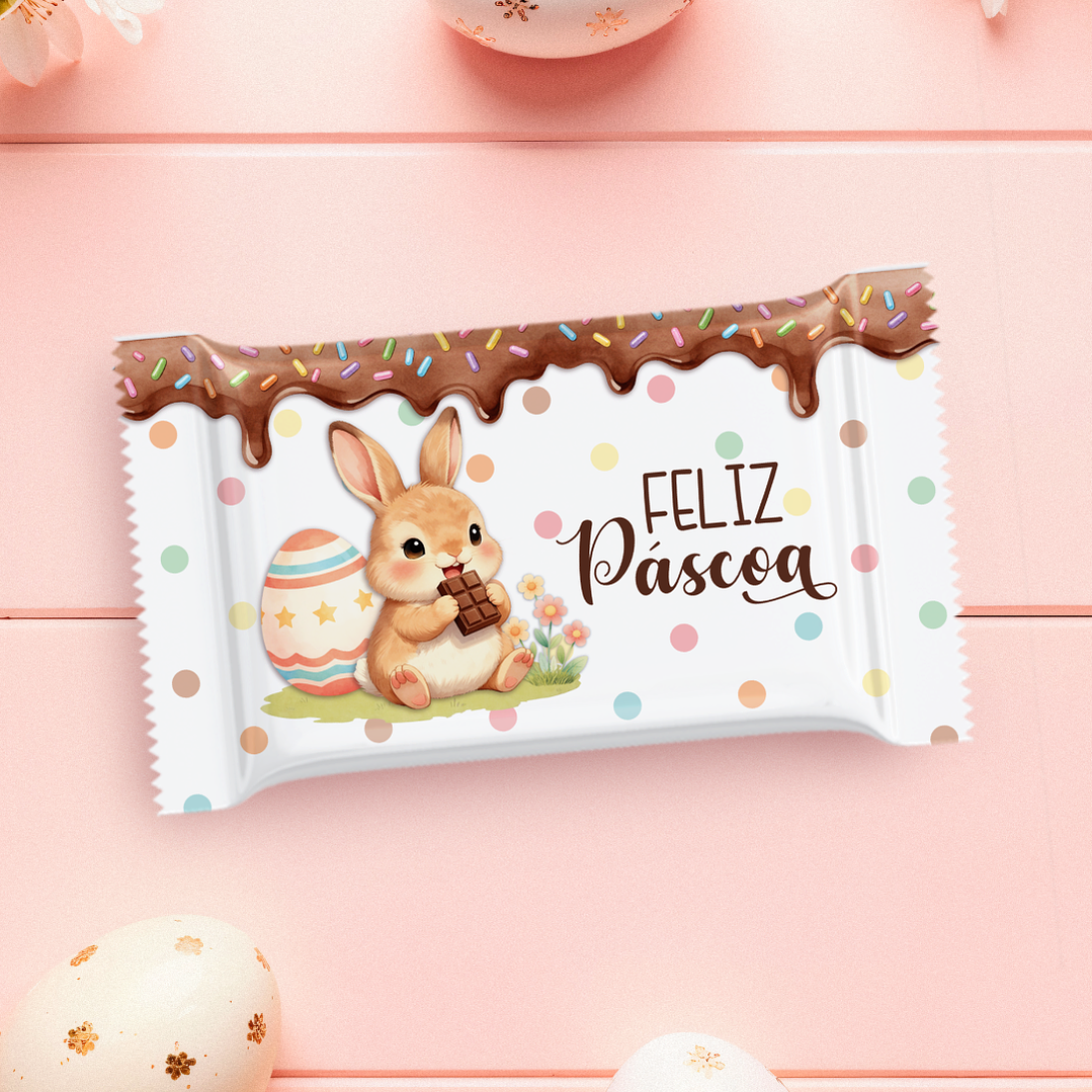 Arquivo Páscoa Combo Rótulos para Chocolate de 80g á 100g  5