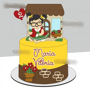 Arquivo Topo de Bolo Chiquinha 