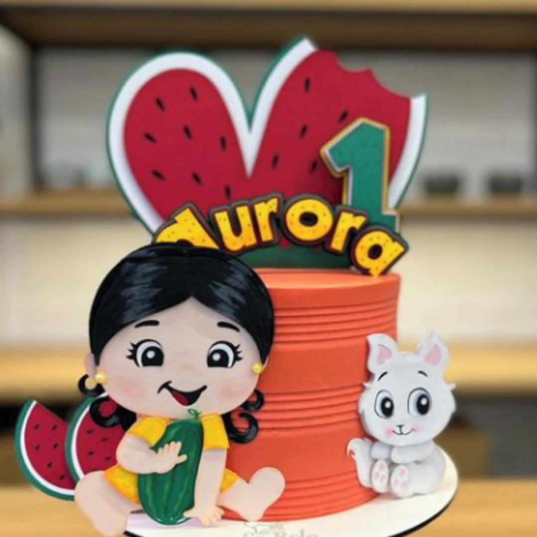 Arquivo Topo de Bolo Magali Baby 1