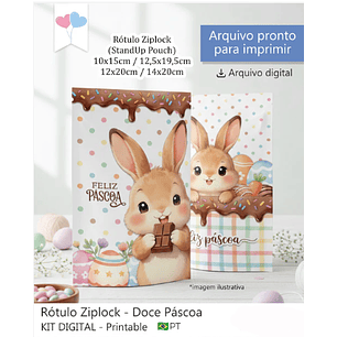 Arquivo Kit Rótulo Ziplock Doce 