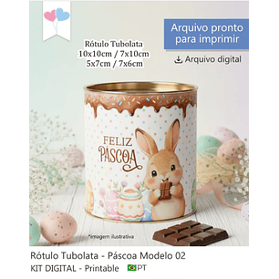 Arquivo Páscoa Kit Tubolata 