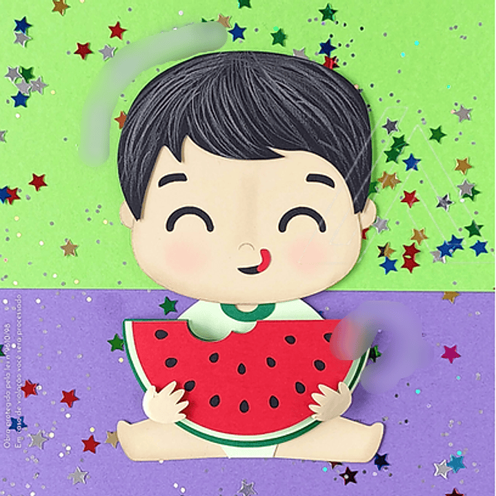 Arquivo de Corte Bebê Melancia  1