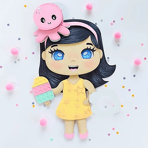 Arquivo de Corte Pop It Menina 