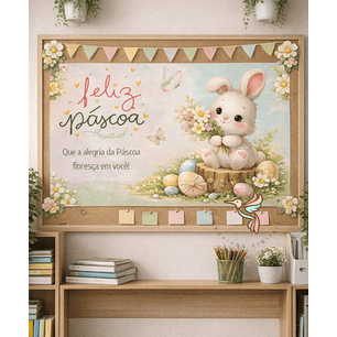 Arquivo Páscoa Cristã Painel 26 Folhas Que A Alegria Floresça em Você 