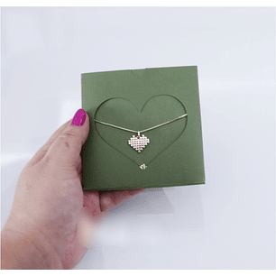 Arquivo de Corte Envelope Coração Colar Bijuteria 