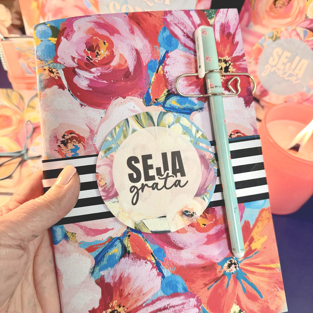 Arquivo Encadernação Floral  - Seja 4